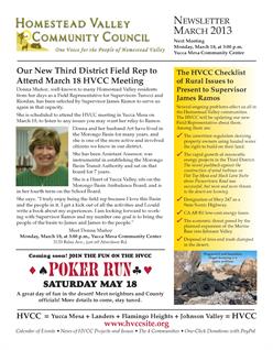 HVCC newsletter March / April 2013