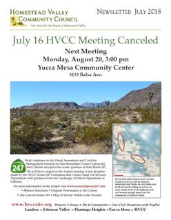 HVCC newsletter July 2018