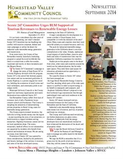 HVCC newsletter September 2014