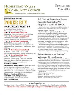 HVCC newsletter May / June 2013